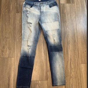 VENUS Patchwork Distressd Jeans